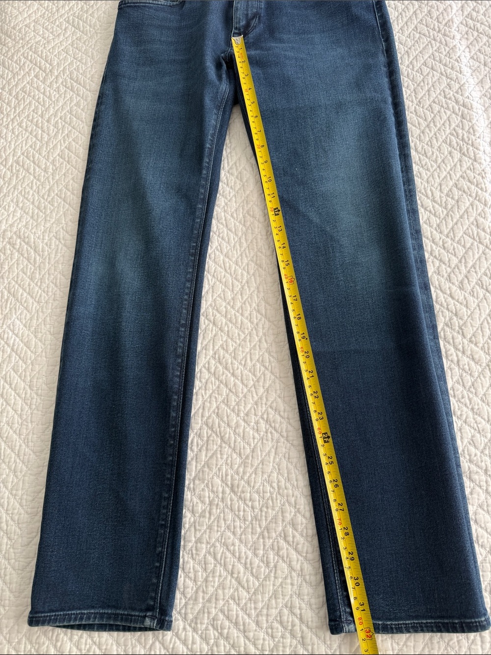 Hugo Boss Men’s Jeans Candiani Denim Straight Leg Size 32 /32 - Picture 6 of 14